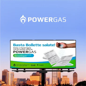 Campagna comunicativa online e offline - Powergas: tono distintivo e divertente per differenziarsi nel settore delle utility gas e luce