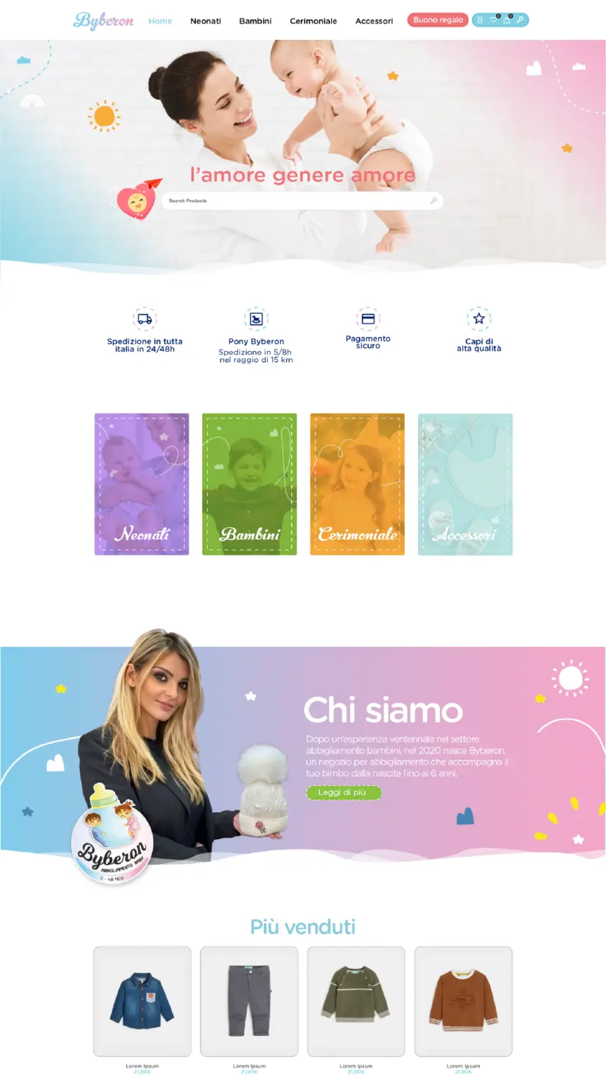 Byberon - Progetto sito web realizzato da Timeer Srl