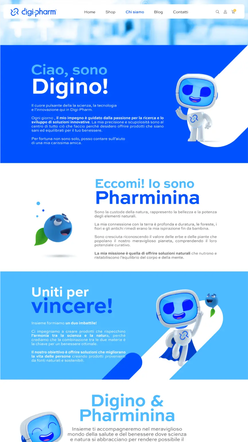 Digi-pharm - Progetto sito web realizzato da Timeer Srl