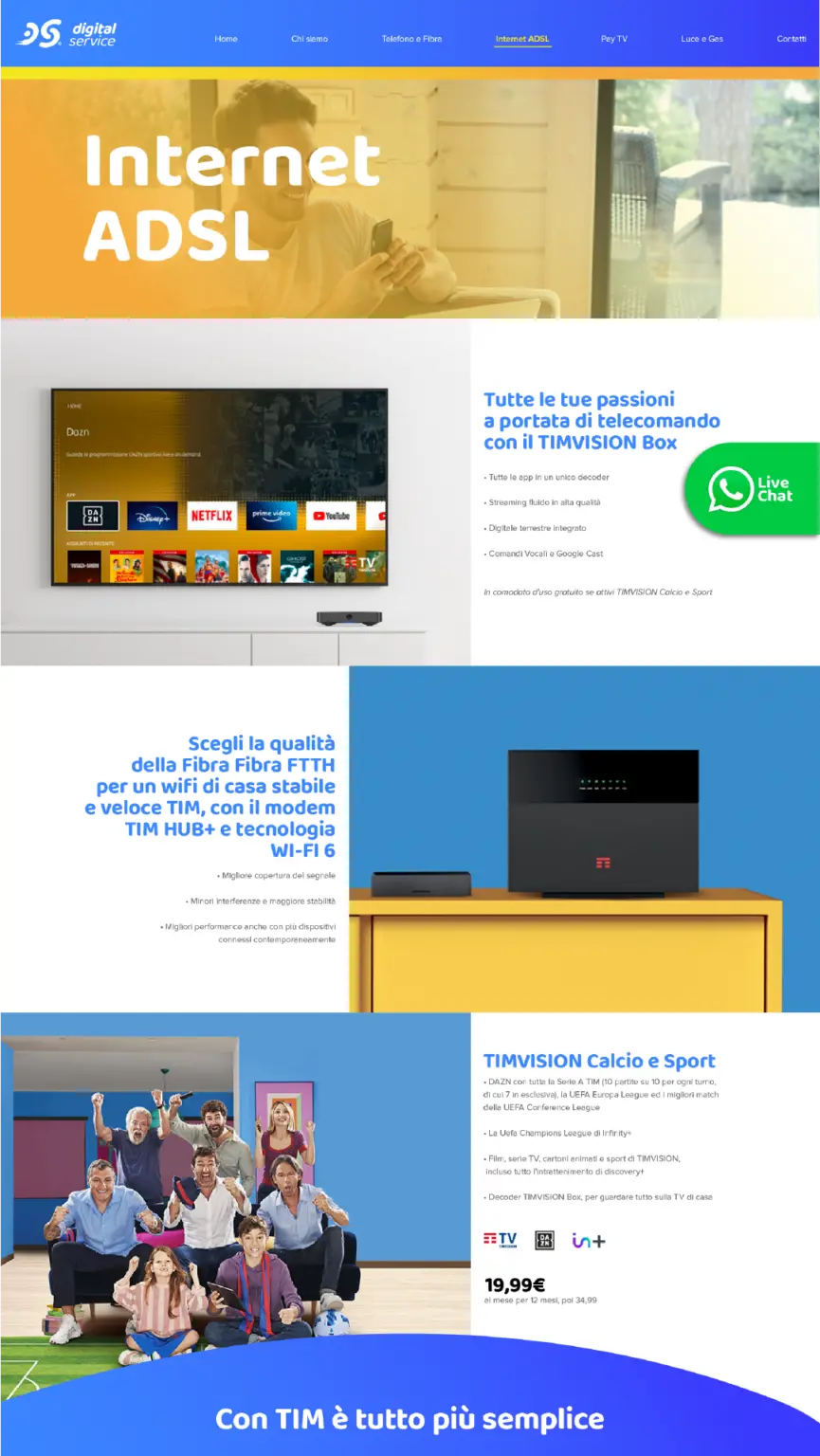 Digital Service - Progetto sito web realizzato da Timeer Srl
